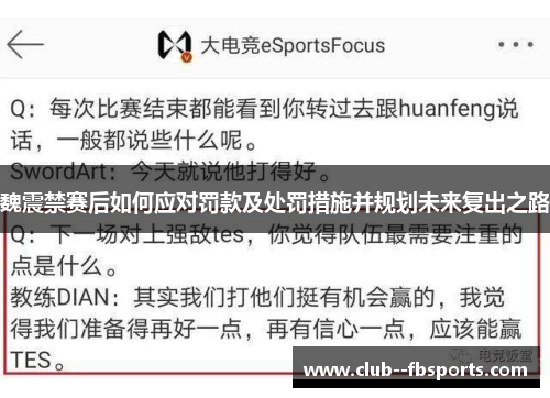 魏震禁赛后如何应对罚款及处罚措施并规划未来复出之路